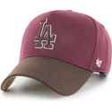 cap-islenkta-red-snapback-granate-mvp-dt-sure-shot-two-tone-cotton-los-angeles-dodgers-mlb-47-brand