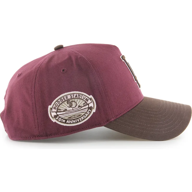 cap-islenkta-red-snapback-granate-mvp-dt-sure-shot-two-tone-cotton-los-angeles-dodgers-mlb-47-brand cap-islenkta-red-snapback-granate-mvp-dt-sure-shot-two-tone-cotton-los-angeles-dodgers-mlb-47-brand