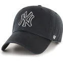 cap-islenkta-black-adjustable-strap-clean-up-no-loop-label-new-york-yankees-mlb-47-brand