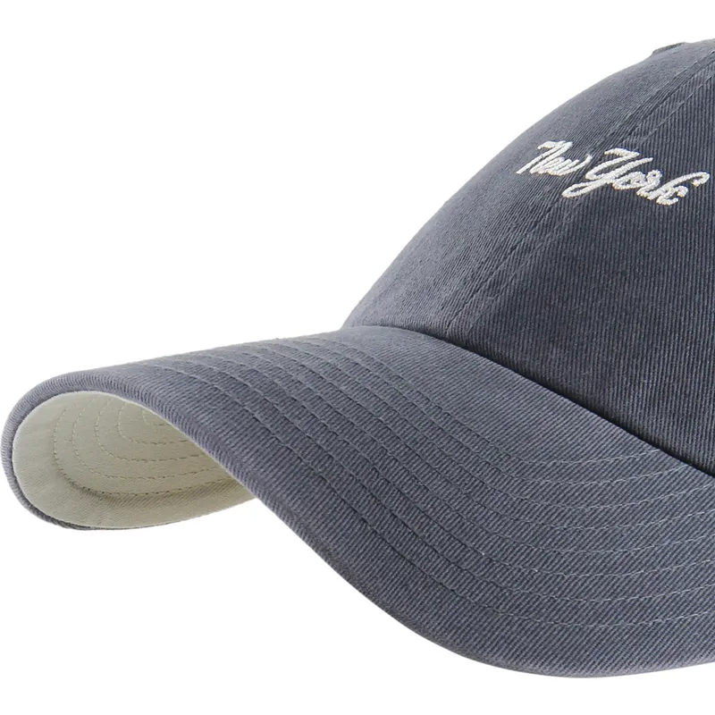 cap-islenkta-navy-blue-adjustable-strap-clean-up-base-runner-script-new-york-yankees-mlb-47-brand
