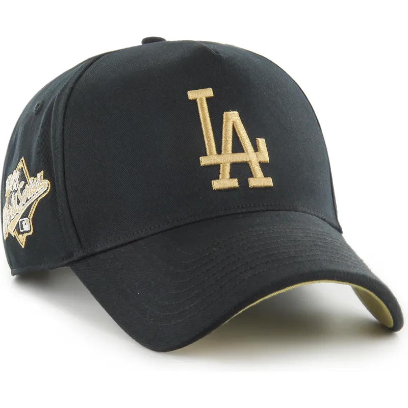 cap-islenkta-black-snapback-mvp-dt-sure-shot-two-tone-cotton-los-angeles-dodgers-mlb-47-brand
