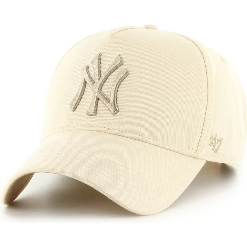 cap-islenkta-beige-snapback-mvp-dt-sure-shot-two-tone-cotton-new-york-yankees-mlb-47-brand cap-islenkta-beige-snapback-mvp-dt-sure-shot-two-tone-cotton-new-york-yankees-mlb-47-brand