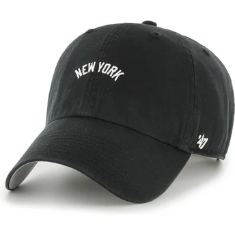 Cap išlenkta black adjustable strap Clean Up Base Runner Script New York Yankees MLB 47 Brand