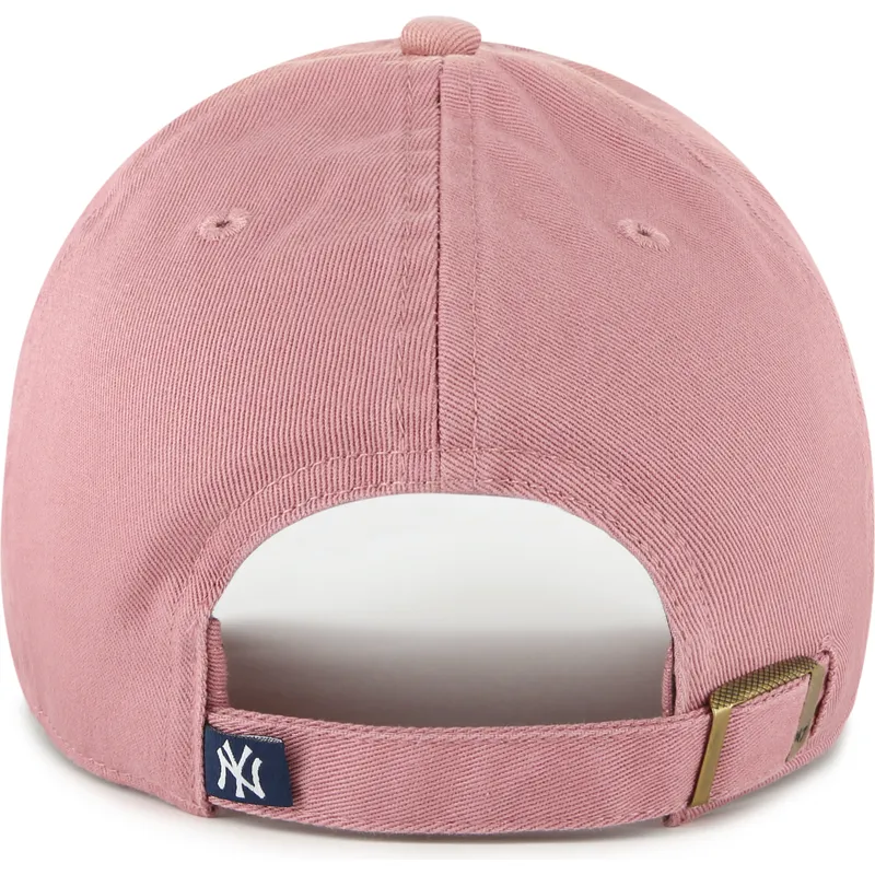 kepure-islenkta-rozine-reguliuojamas-clean-up-new-york-yankees-mlb-47-brand