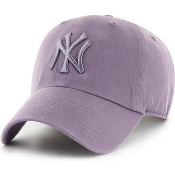 Kepurė išlenkta violetinė reguliuojamas Clean Up Iris New York Yankees MLB 47 Brand