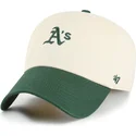 cap-islenkta-beige-adjustable-strap-clean-up-base-runner-sure-shot-two-tone-mlb-47-brand
