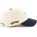 bezowa-i-granatowa-regulowana-czapka-z-daszkiem-clean-up-base-runner-sure-shot-two-tone-boston-red-sox-mlb-od-47-brand