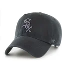 kepure-islenkta-juoda-reguliuojama-juostele-clean-up-chicago-white-sox-mlb-47-brand