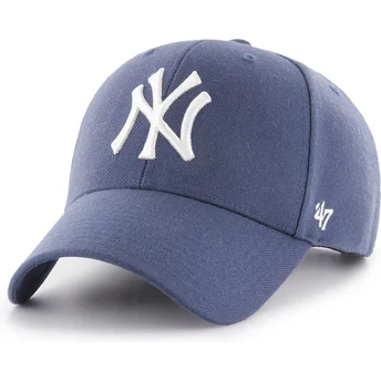 Niebieska czapka z daszkiem snapback MVP Timber Blue New York Yankees MLB od 47 Brand