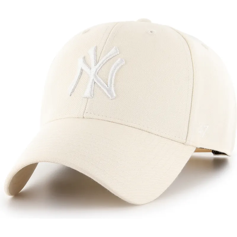 bezowa-czapka-z-daszkiem-snapback-mvp-natural-new-york-yankees-mlb-od-47-brand