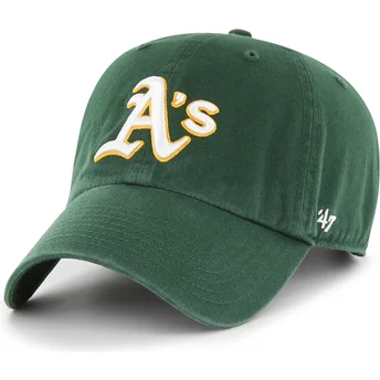 Kepurė išlenkta žalia reguliuojamas Clean Up Oakland Athletics MLB 47 Brand