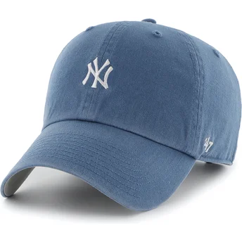 Niebieska regulowana czapka z zakrzywionym daszkiem Clean Up Base Runner New York Yankees MLB od 47 Brand