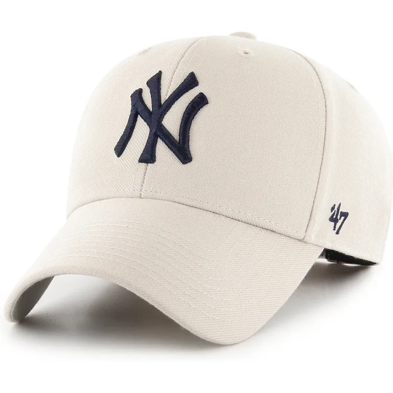 cap-islenkta-beige-adjustable-strap-mvp-new-york-yankees-mlb-47-brand