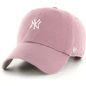 cap-islenkta-pink-adjustable-strap-clean-up-base-runner-mini-new-york-yankees-mlb-47-brand