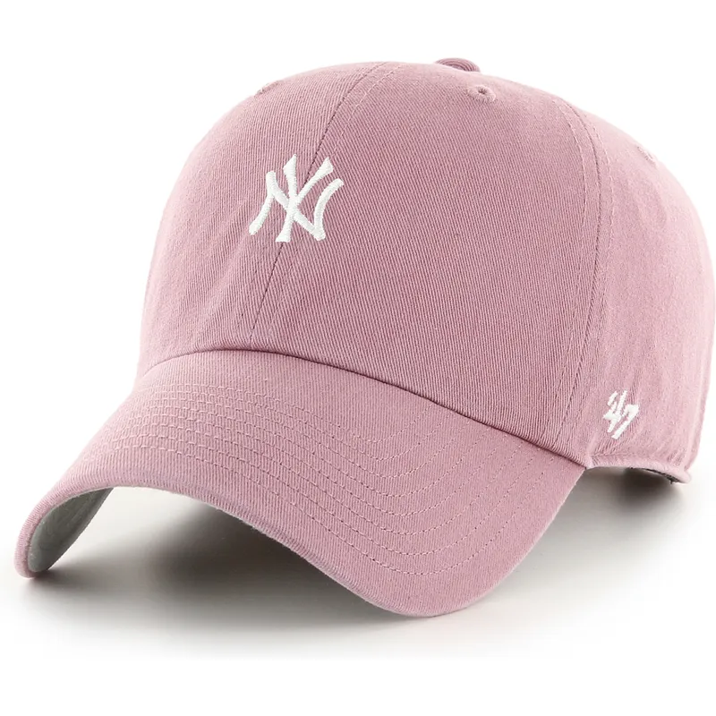 kepure-islenkta-rozine-reguliuojama-juostele-clean-up-base-runner-mini-new-york-yankees-mlb-47-brand