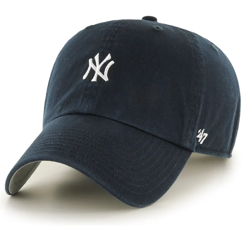 kepure-islenkta-tamsiai-melyna-reguliuojamas-clean-up-base-runner-mini-new-york-yankees-mlb-47-brand