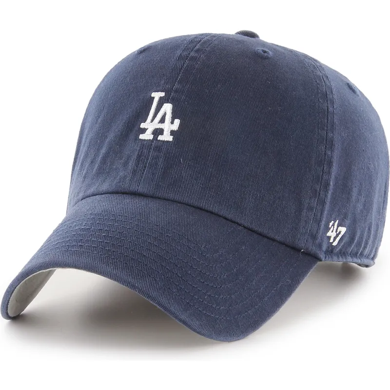 kepure-islenkta-tamsiai-melyna-reguliuojamas-clean-up-base-runner-los-angeles-dodgers-mlb-47-brand