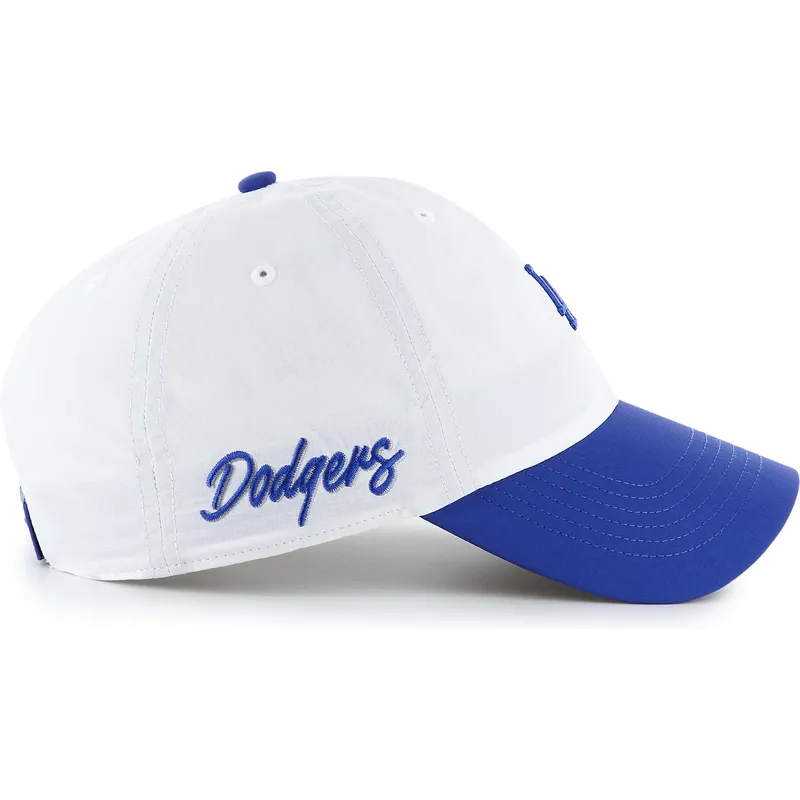 kepure-islenkta-balta-reguliuojama-juostele-clean-up-vista-mini-two-tone-los-angeles-dodgers-mlb-47-brand