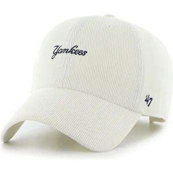 Kepurė išlenkta smėlio reguliuojamas Clean Up Mini Script Cord New York Yankees MLB 47 Brand