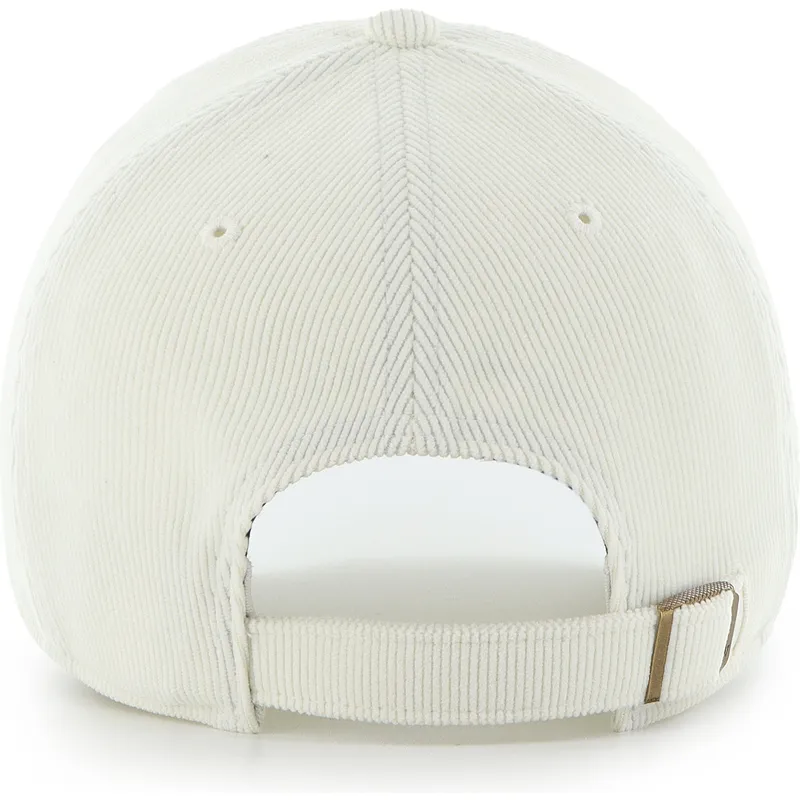 cap-islenkta-beige-adjustable-strap-clean-up-mini-script-cord-new-york-yankees-mlb-47-brand