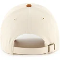 cap-islenkta-beige-adjustable-strap-marron-clean-up-mini-script-suede-visor-oakland-athletics-mlb-47-brand