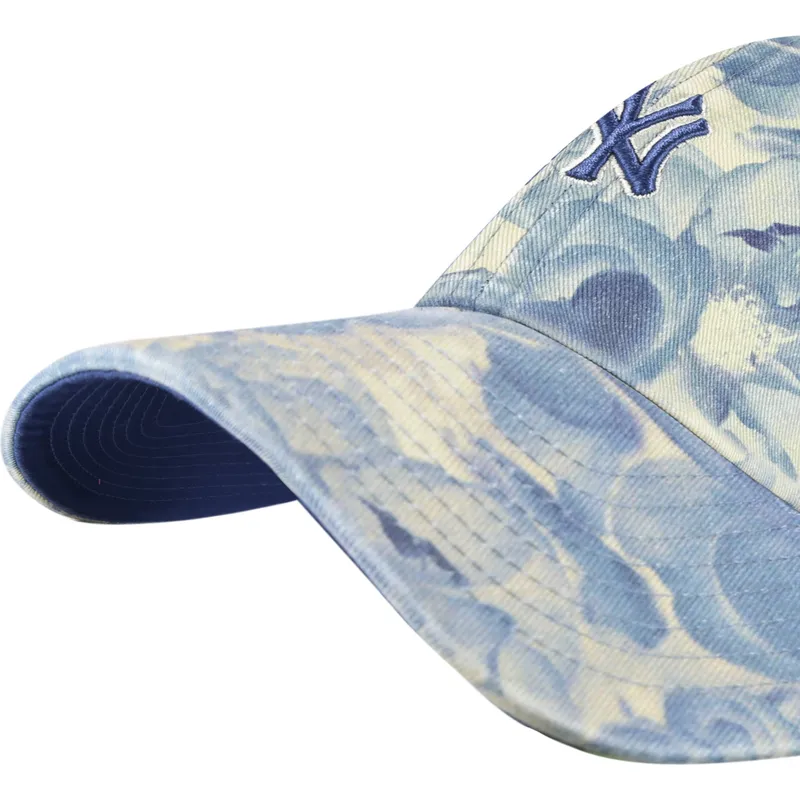 kepure-islenkta-melyna-reguliuojama-juostele-clean-up-gardenia-new-york-yankees-mlb-47-brand