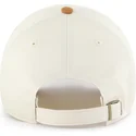 cap-islenkta-beige-adjustable-strap-marron-clean-up-mini-script-suede-visor-boston-red-sox-mlb-47-brand