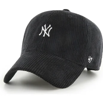 Kepurė išlenkta juoda reguliuojama juostelė Clean Up Cord Base Runner New York Yankees MLB 47 Brand