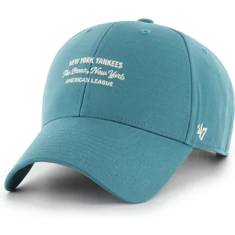 Kepurė išlenkta mėlyna snapback MVP Contemporary Cyan New York Yankees MLB 47 Brand