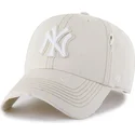 cap-islenkta-beige-adjustable-strap-clean-up-weathered-mojave-new-york-yankees-mlb-47-brand