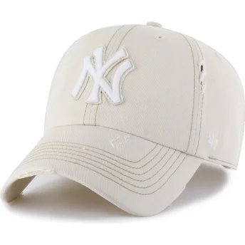 Kepurė išlenkta smėlio reguliuojama juostelė Clean Up Weathered Mojave New York Yankees MLB 47 Brand