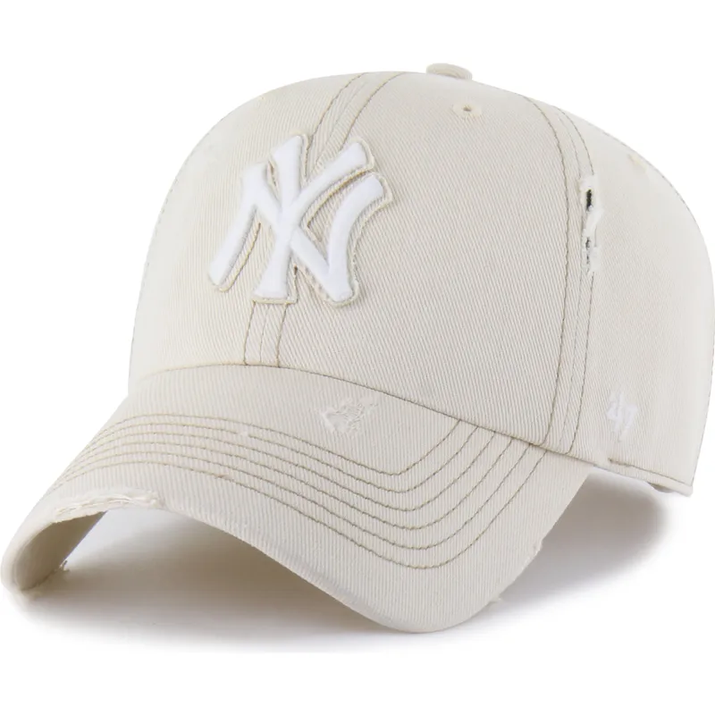 kepure-islenkta-smelio-reguliuojama-juostele-clean-up-weathered-mojave-new-york-yankees-mlb-47-brand