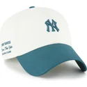 cap-islenkta-beige-adjustable-strap-clean-up-contemporary-two-tone-new-york-yankees-mlb-47-brand
