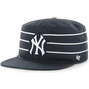 Granatowa płaska czapka snapback Pillbox Golden Age New York Yankees MLB od 47 Brand