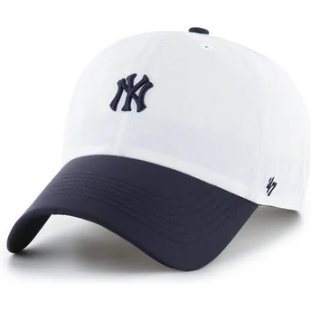 Kepurė išlenkta balta reguliuojamas Clean Up Vista Mini Two Tone New York Yankees MLB 47 Brand