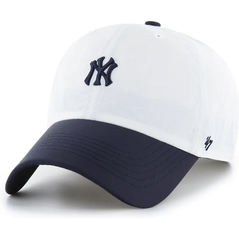 kepure-islenkta-balta-reguliuojama-juostele-clean-up-vista-mini-two-tone-new-york-yankees-mlb-47-brand