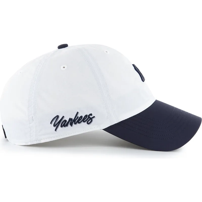 kepure-islenkta-balta-reguliuojama-juostele-clean-up-vista-mini-two-tone-new-york-yankees-mlb-47-brand