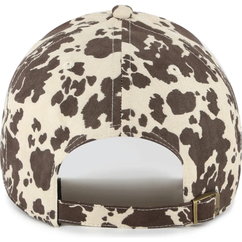 brazowa-regulowana-czapka-z-zakrzywionym-daszkiem-z-brazowym-logo-clean-up-bessie-los-angeles-dodgers-mlb-od-47-brand