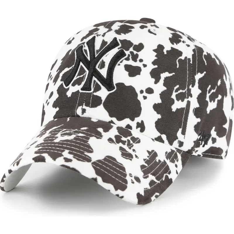 kepure-islenkta-balta-reguliuojama-juostele-clean-up-bessie-new-york-yankees-mlb-47-brand