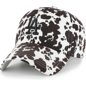 Biała regulowana czapka z daszkiem Clean Up Bessie Los Angeles Dodgers MLB od 47 Brand