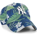 cap-islenkta-navy-blue-adjustable-strap-clean-up-beach-side-new-york-yankees-mlb-47-brand