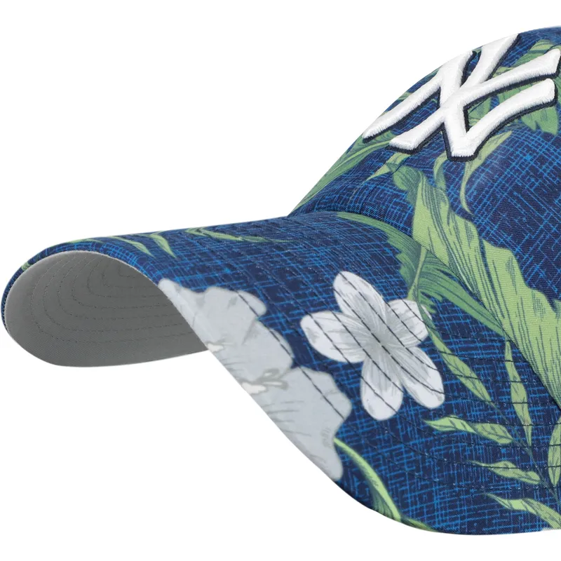 cap-islenkta-navy-blue-adjustable-strap-clean-up-beach-side-new-york-yankees-mlb-47-brand