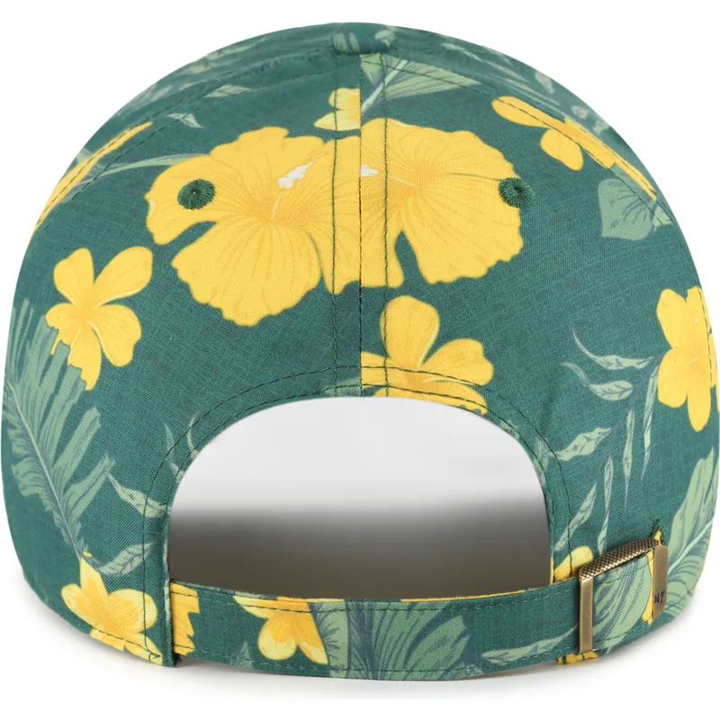 cap-islenkta-green-adjustable-strap-clean-up-beach-side-oakland-athletics-mlb-47-brand