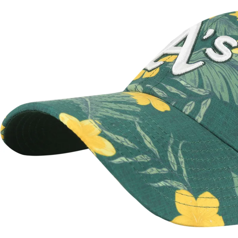 cap-islenkta-green-adjustable-strap-clean-up-beach-side-oakland-athletics-mlb-47-brand