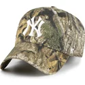 kepure-islenkta-kamufliazas-reguliuojamas-clean-up-realtree-new-york-yankees-mlb-47-brand