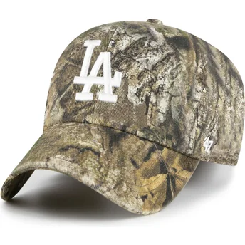 Czapka z zakrzywionym daszkiem kamuflaż regulowana Clean Up Realtree Los Angeles Dodgers MLB od 47 Brand