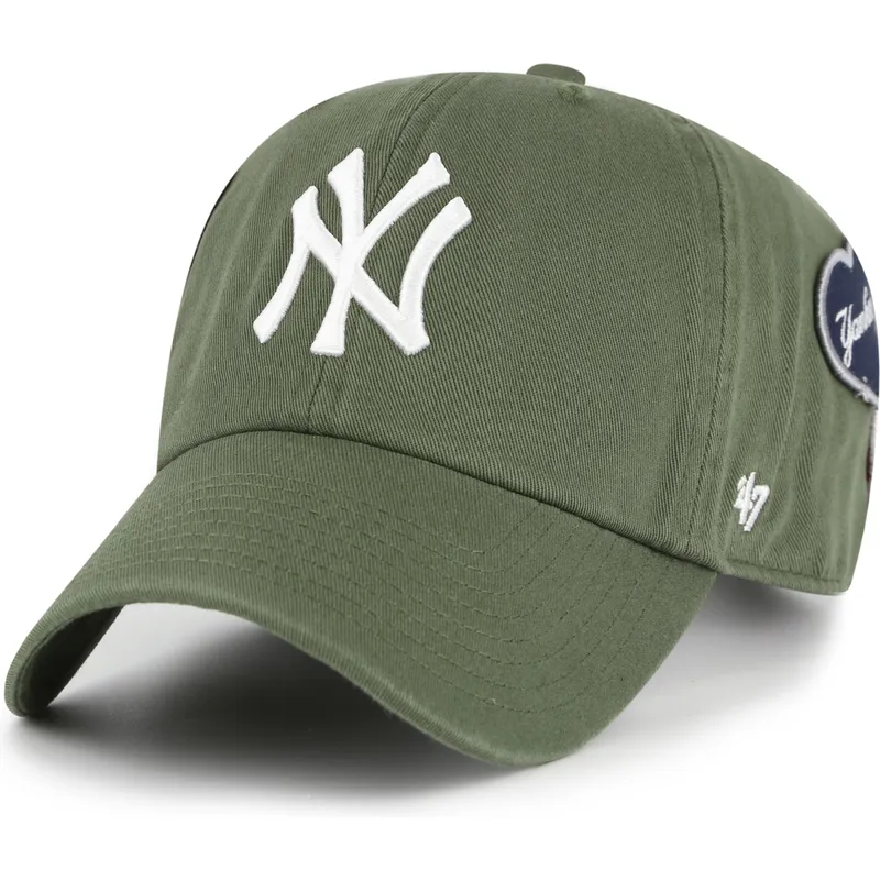 zielona-regulowana-czapka-z-daszkiem-clean-up-badges-new-york-yankees-mlb-od-47-brand