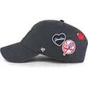 kepure-islenkta-tamsiai-melyna-reguliuojamas-clean-up-badges-vintage-new-york-yankees-mlb-47-brand