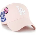 kepure-islenkta-rozine-reguliuojama-juostele-clean-up-badges-los-angeles-dodgers-mlb-47-brand