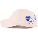 kepure-islenkta-rozine-reguliuojama-juostele-clean-up-badges-los-angeles-dodgers-mlb-47-brand